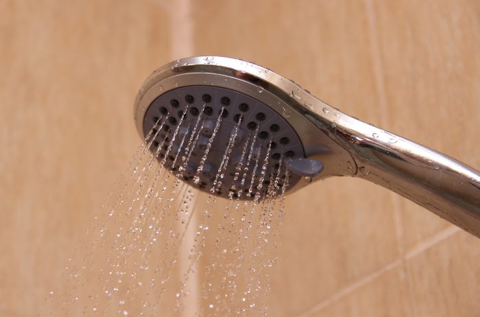 shower head with water