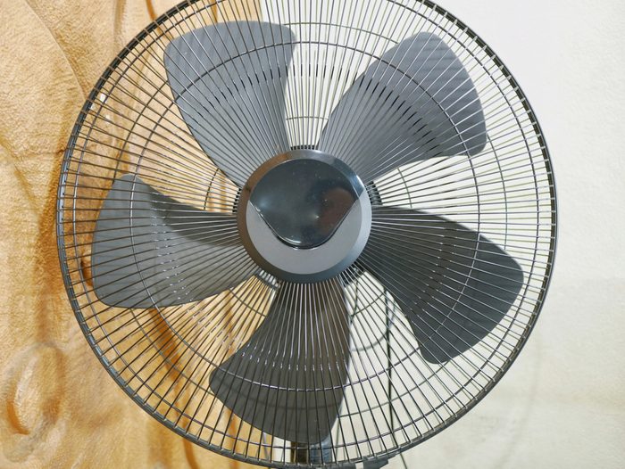 Metal electric fan