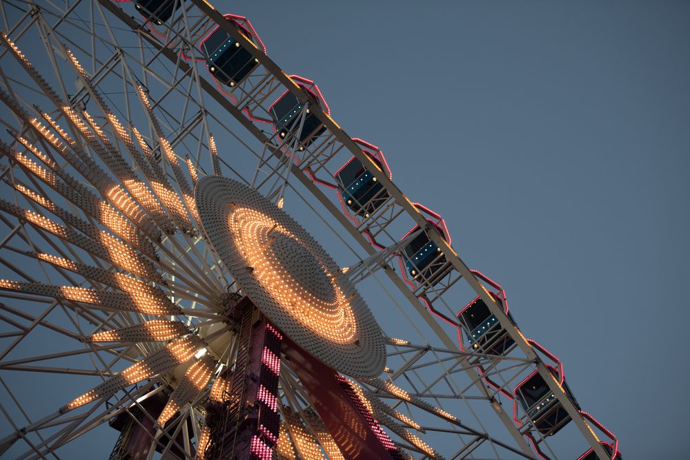 ferris wheel in the night