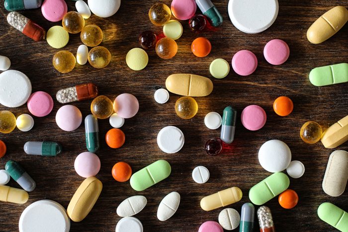 various colorful medications