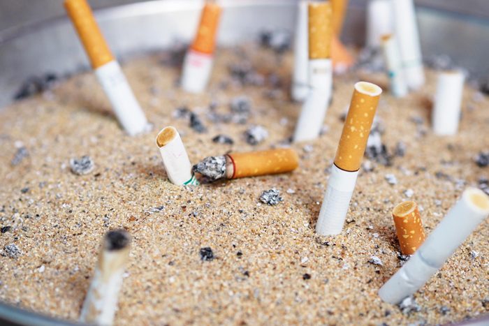 cigarettes in ashtray