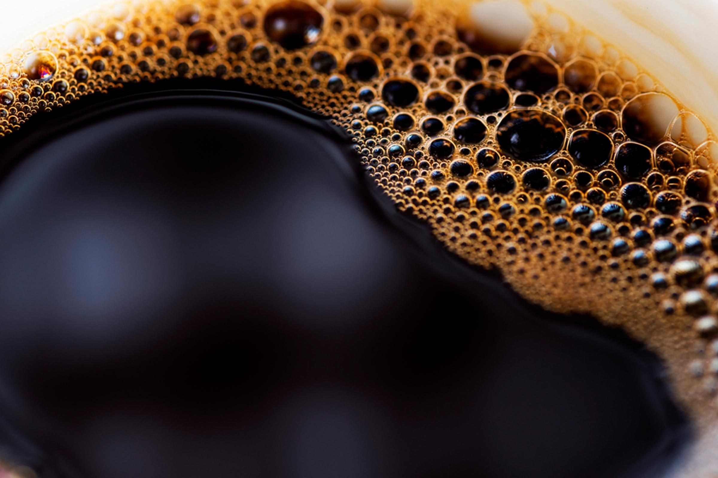 Closeup of coffee