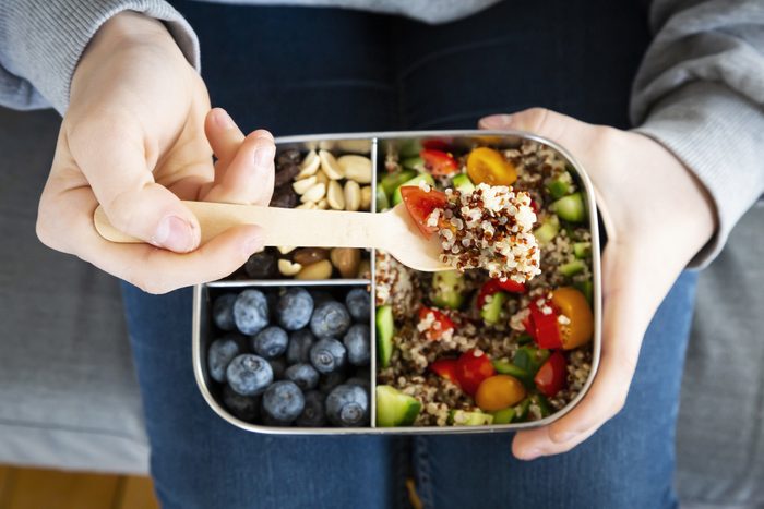 close up of healthy lunch
