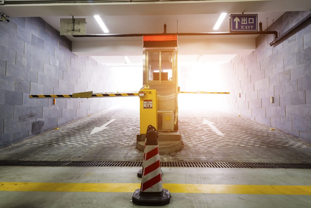 parking garage exit gate