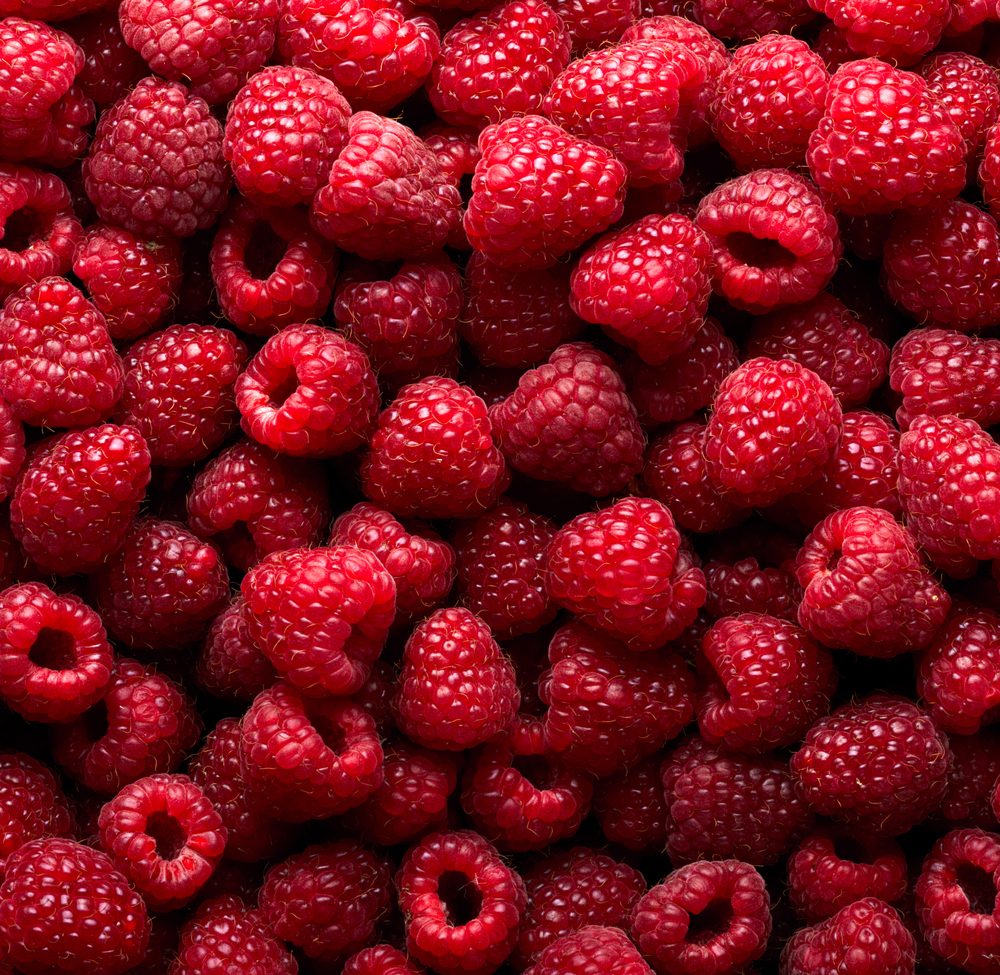 Raspberry fruit background