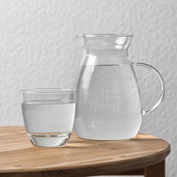 water glass pitcher table