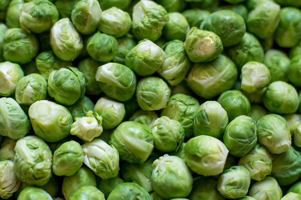 Brussels sprouts background