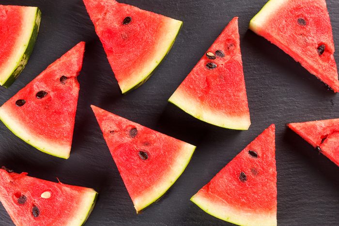 Sliced watermelon background