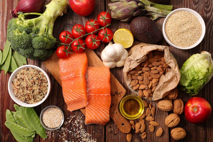 selection of healthy food