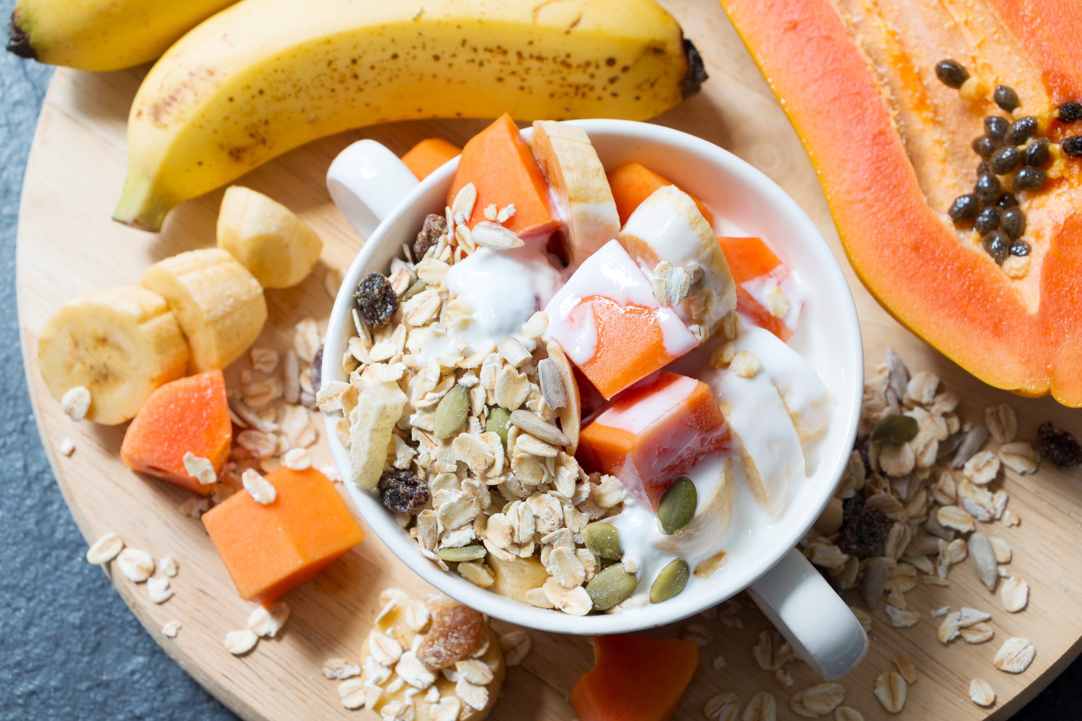 Swedish muesli breakfast bowl