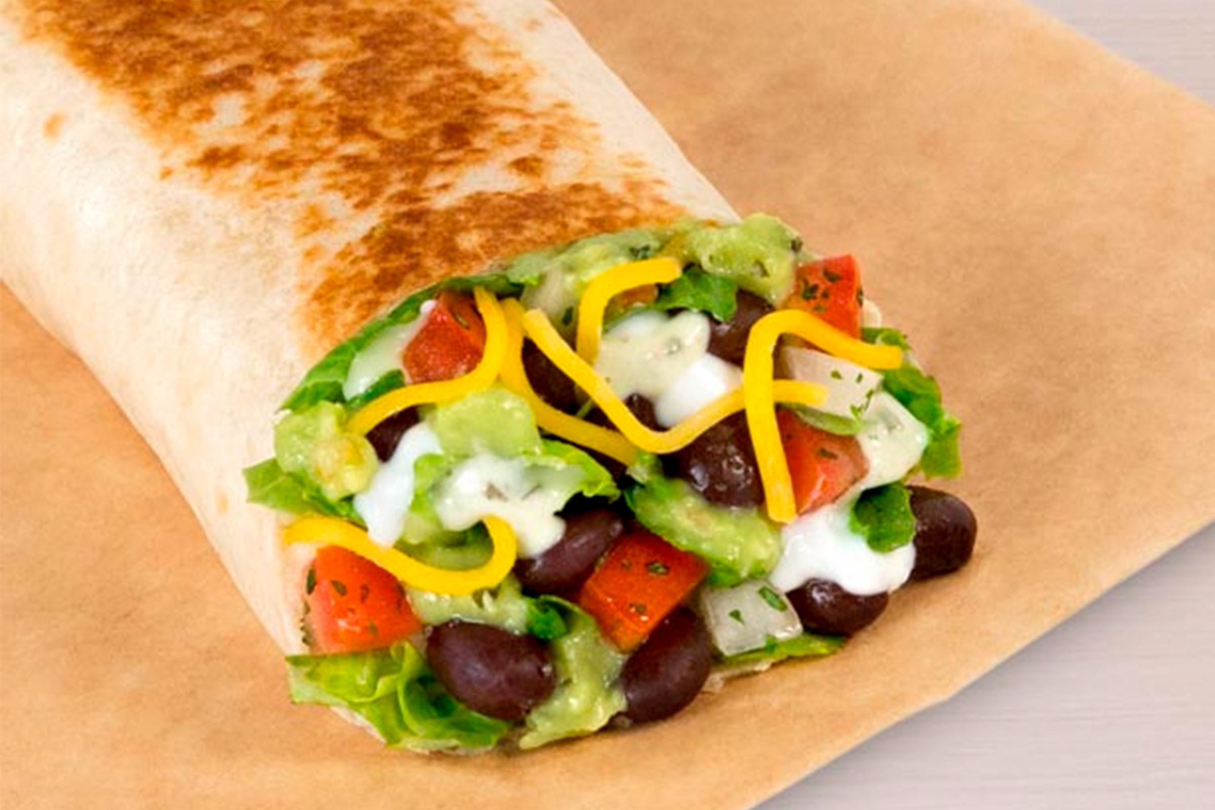 Taco Bell power veggie buritto