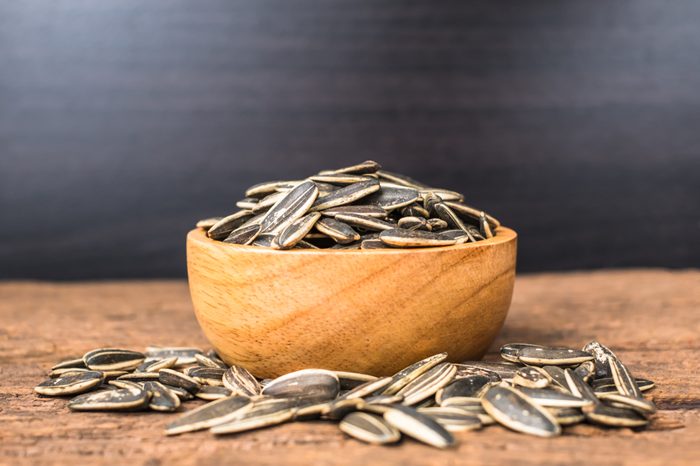 Bowl of sunflower seeds