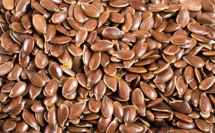 flax seeds close-up