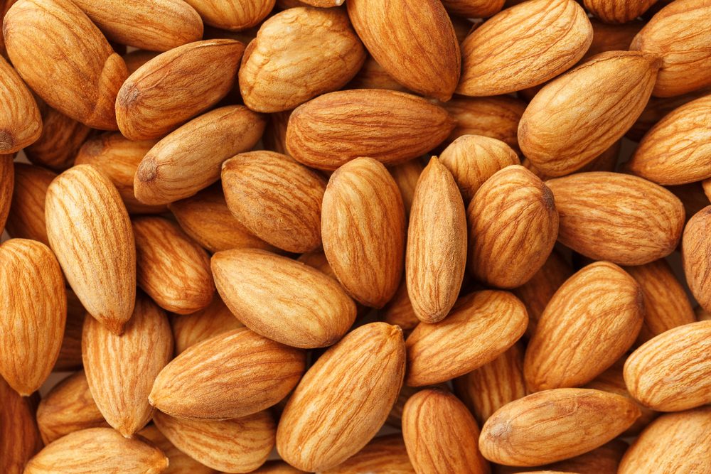 Almond. Almonds macro. Almonds background. Almond nuts