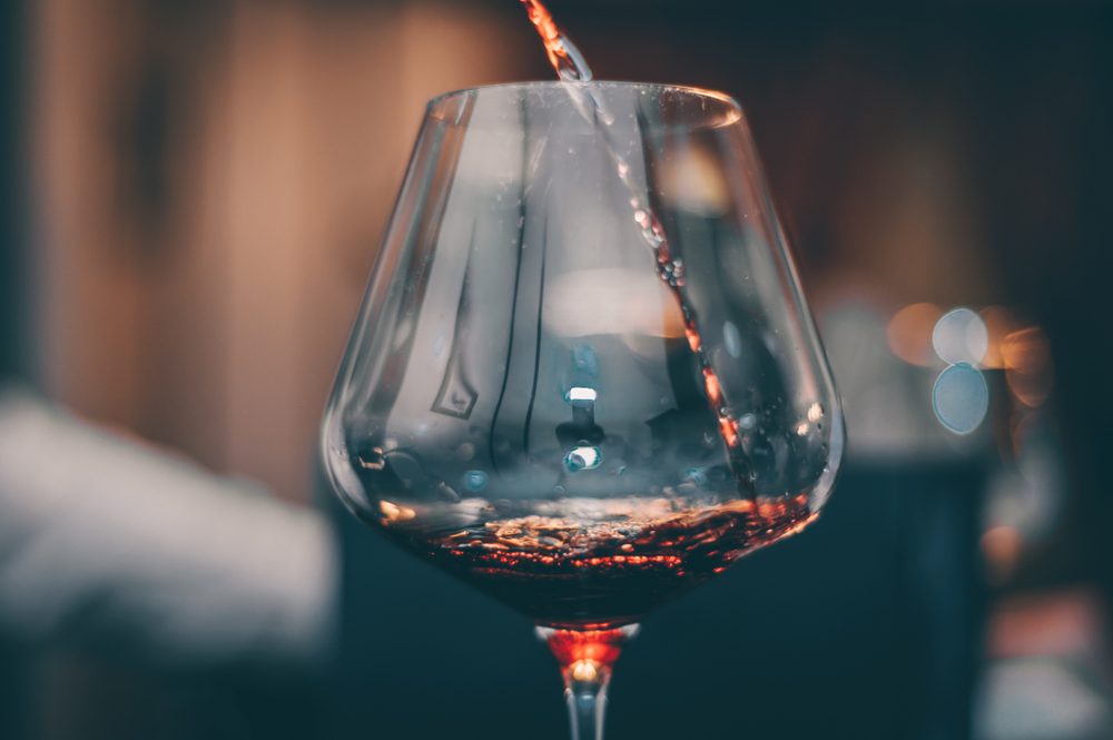 Tasting Red Wine Glass - Close UP