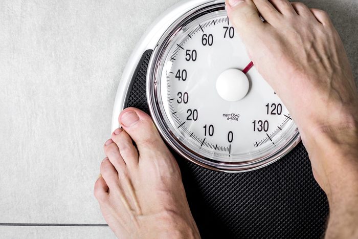 Close-up Weighing Scale