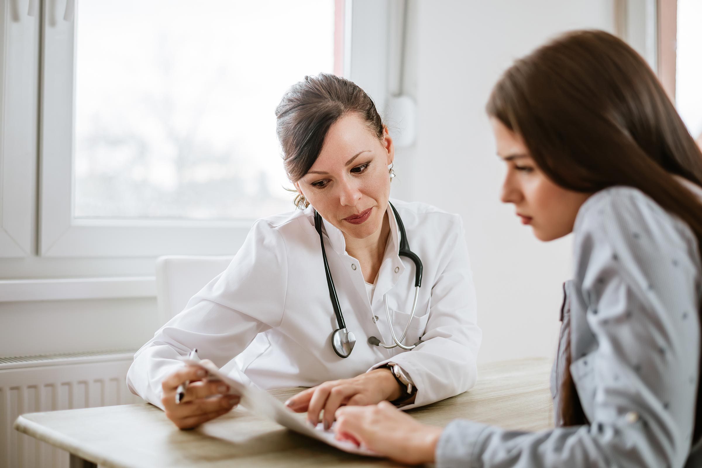 doctor and patient consulting