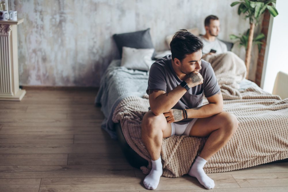 Couple on bed