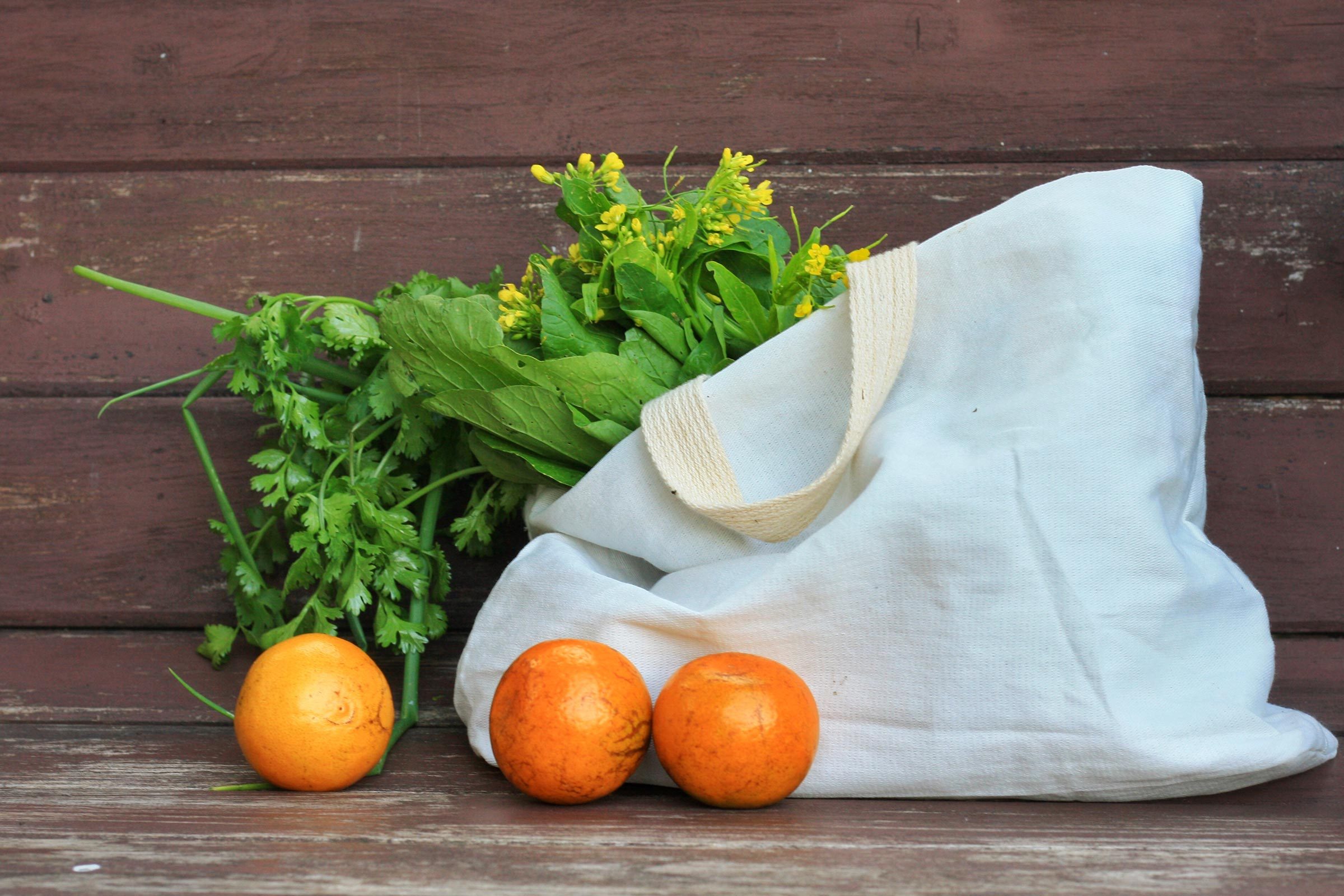 grocery bag fruit