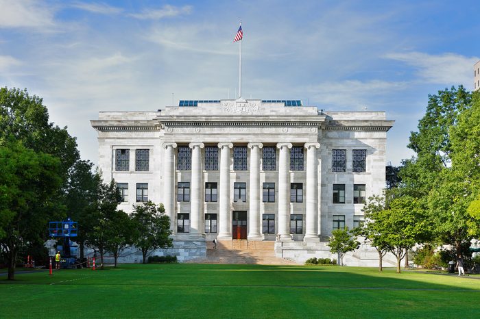 Boston, Massachusetts - July 31, 2018: Harvard Medical School at early morning. The School is the graduate medical school of Harvard University and is in the Longwood Medical Area of the Mission Hill.