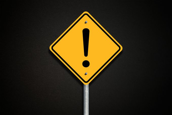 caution hazard danger sign