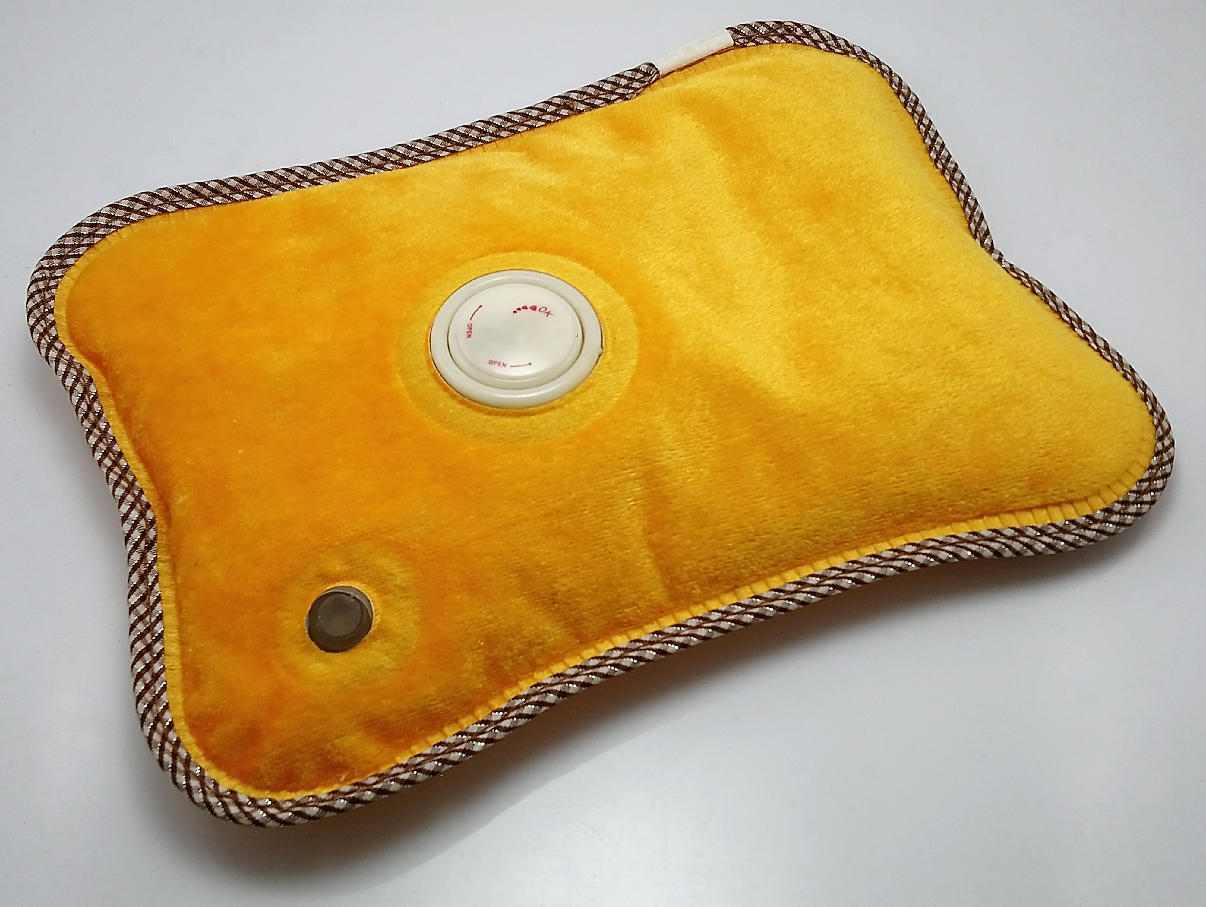 Orange heating pad