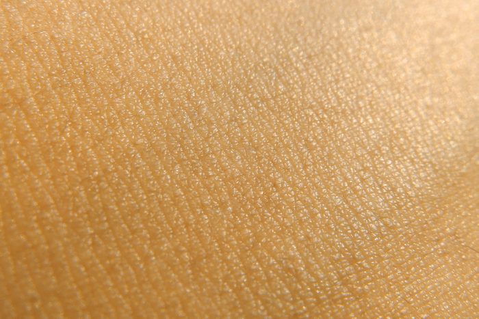 close up of skin