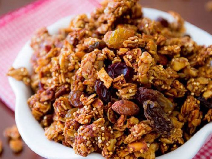 Apple Spice Quinoa Granola