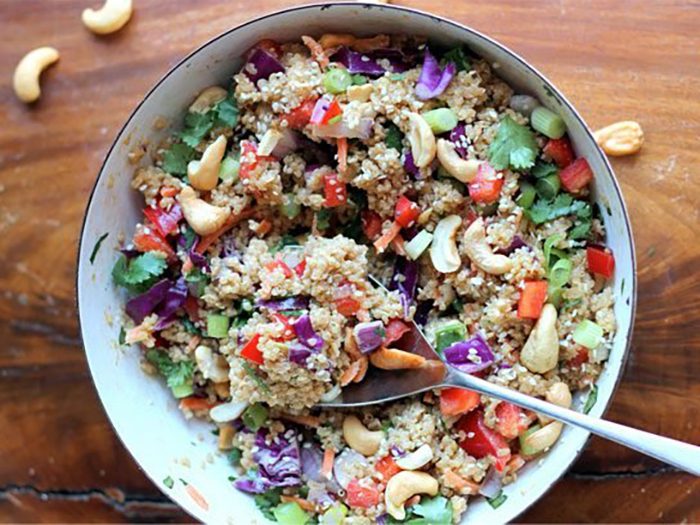 Crunchy Cashew Thai Quinoa Salad