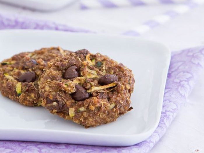 Quinoa Chocolate Chip Zucchini Breakfast Cookies