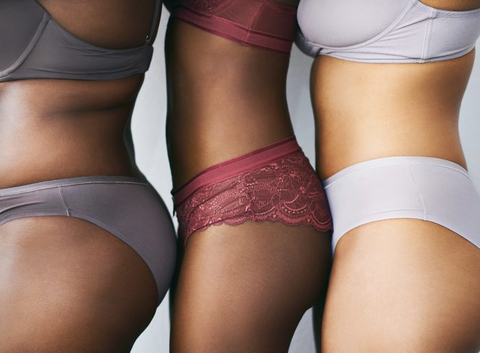 3 women in underwear