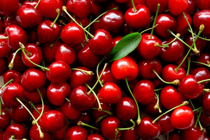 cherries close up