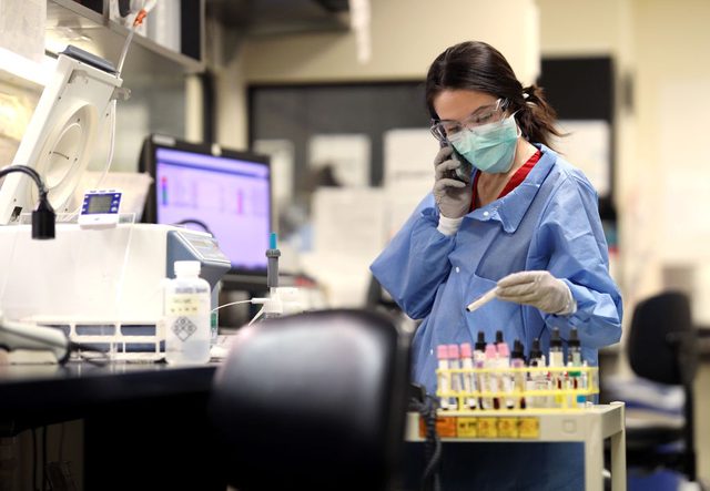 coronavirus testing lab in Maryland