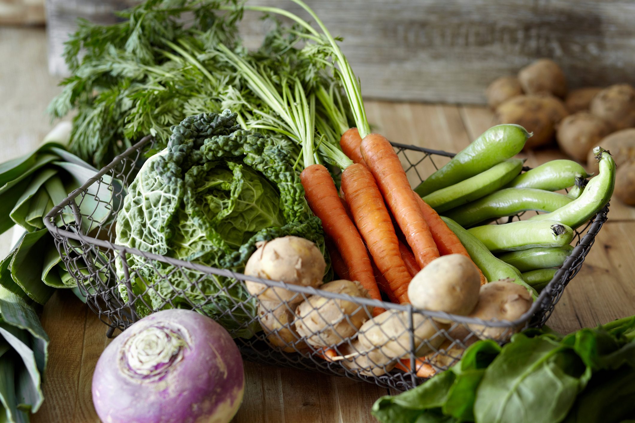 vegetables from garden