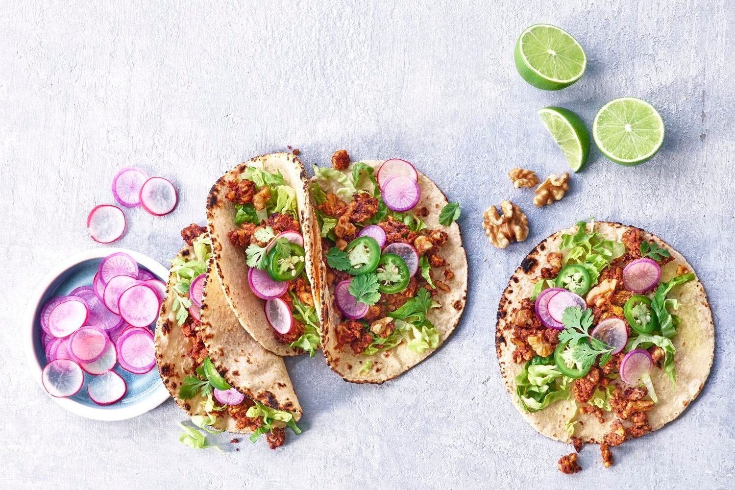 veggie bean tacos