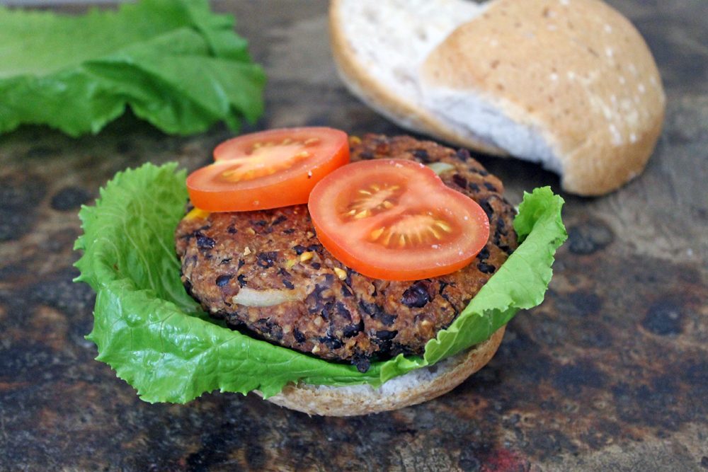 black bean burger