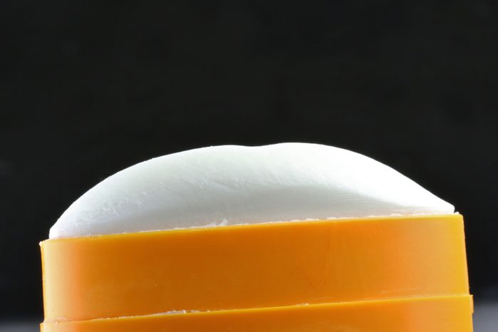 close up of deodorant stick