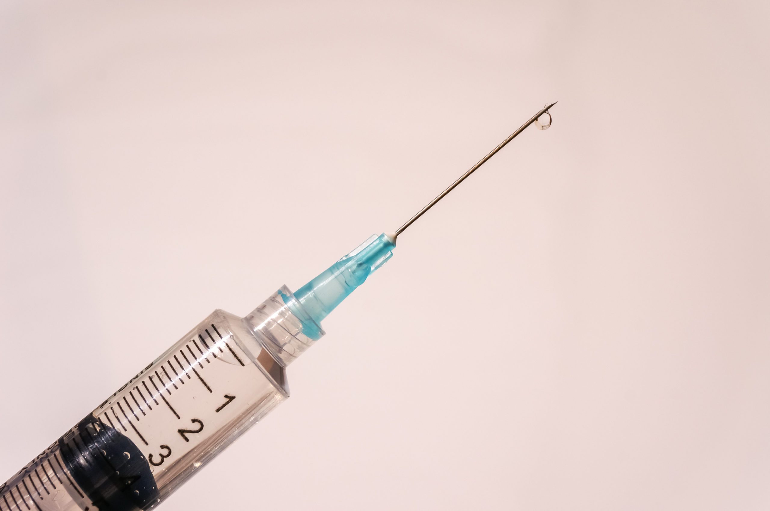 Close Up Of Injection White Background