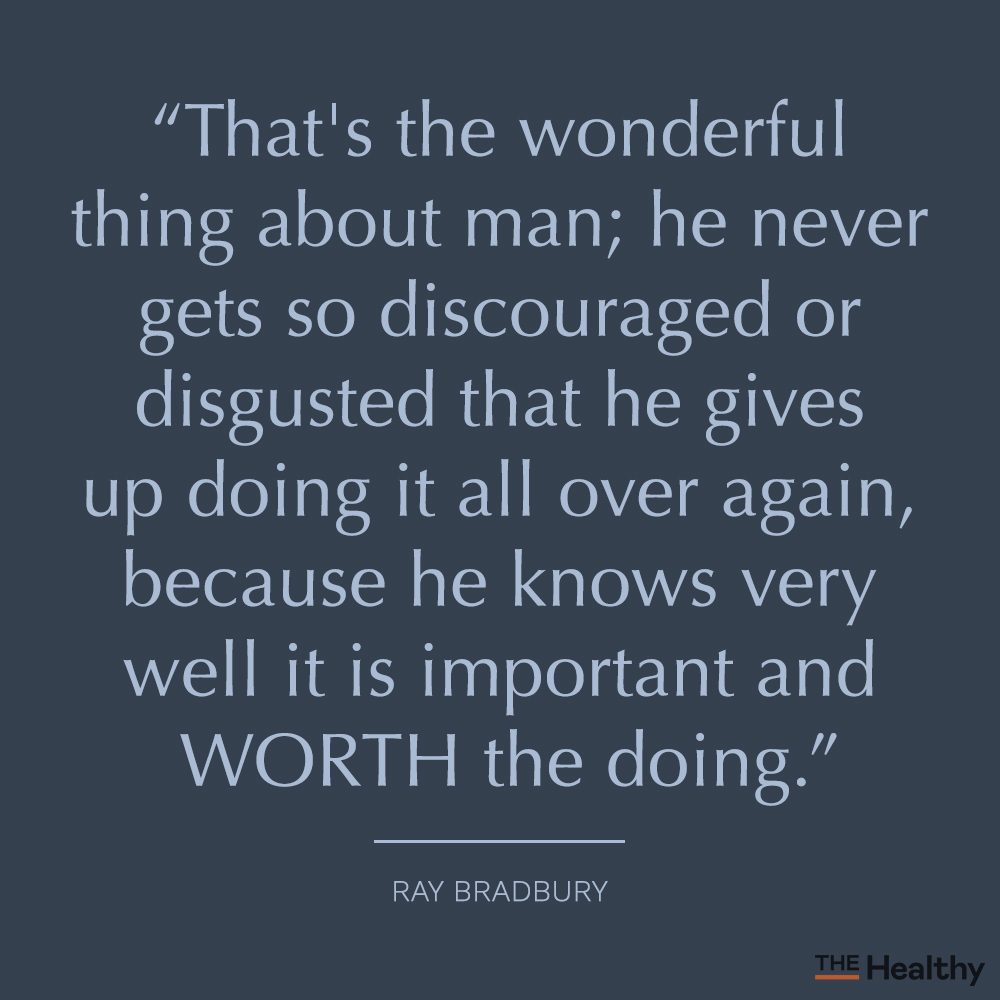 ray bradbury positive mood boosting quote