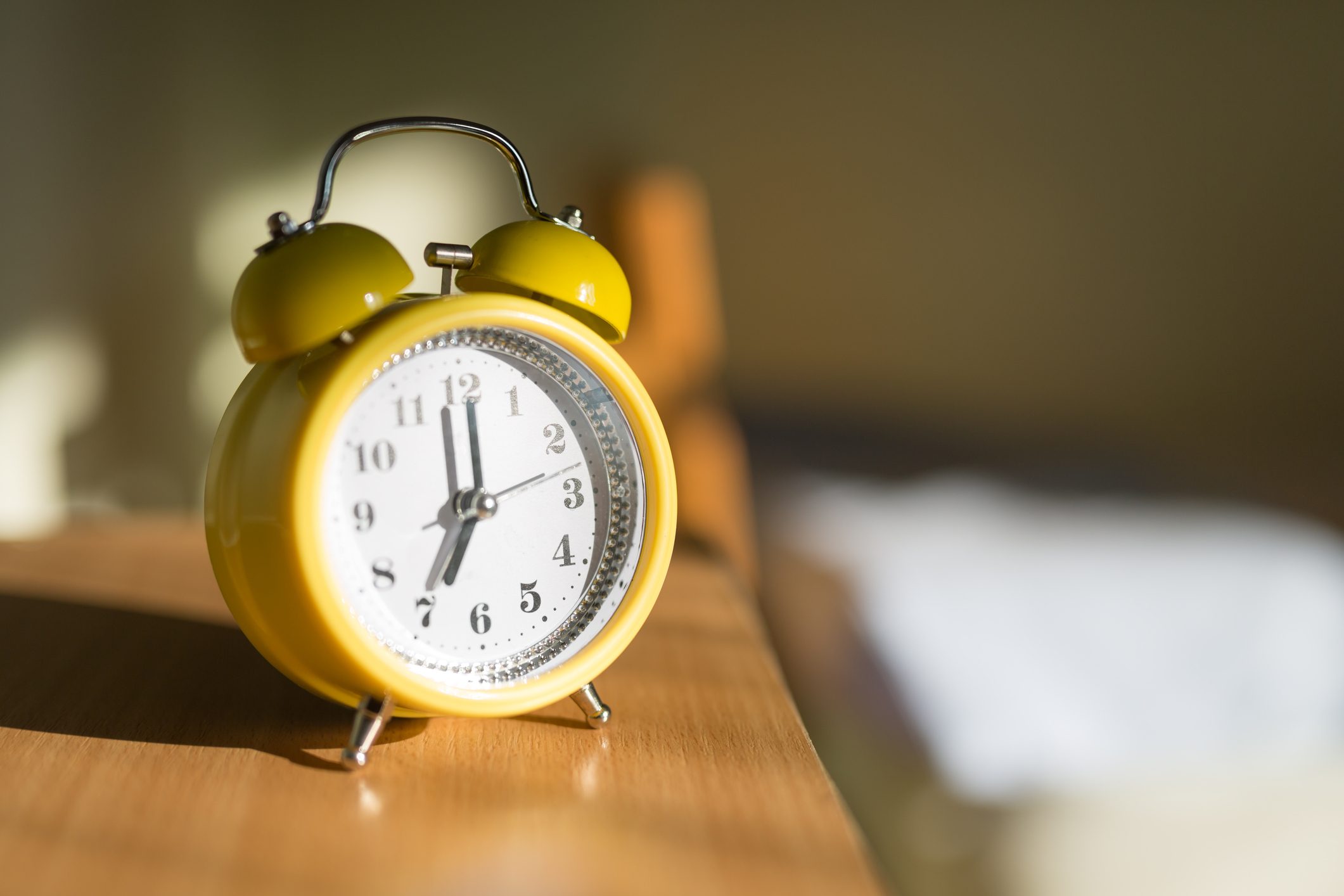 Alarm Clock On A Night Stand