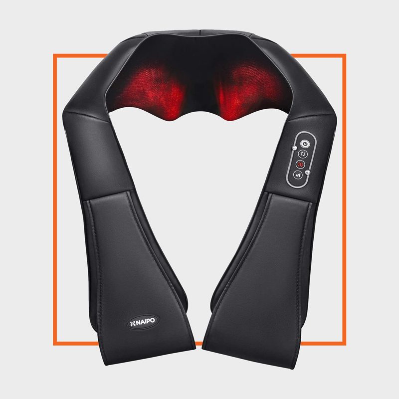 Naipo Shiatsu Back and Neck Massager with Heat Deep Kneading