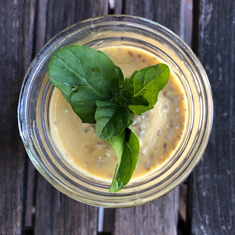 mango chia seed pudding by susan bowerman