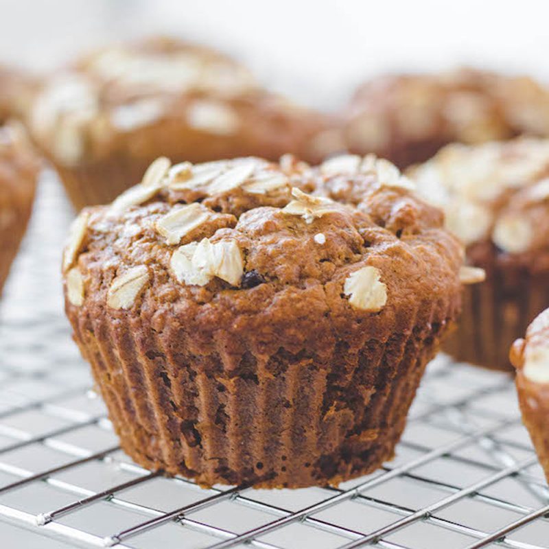 flourless banana oatmeal muffins