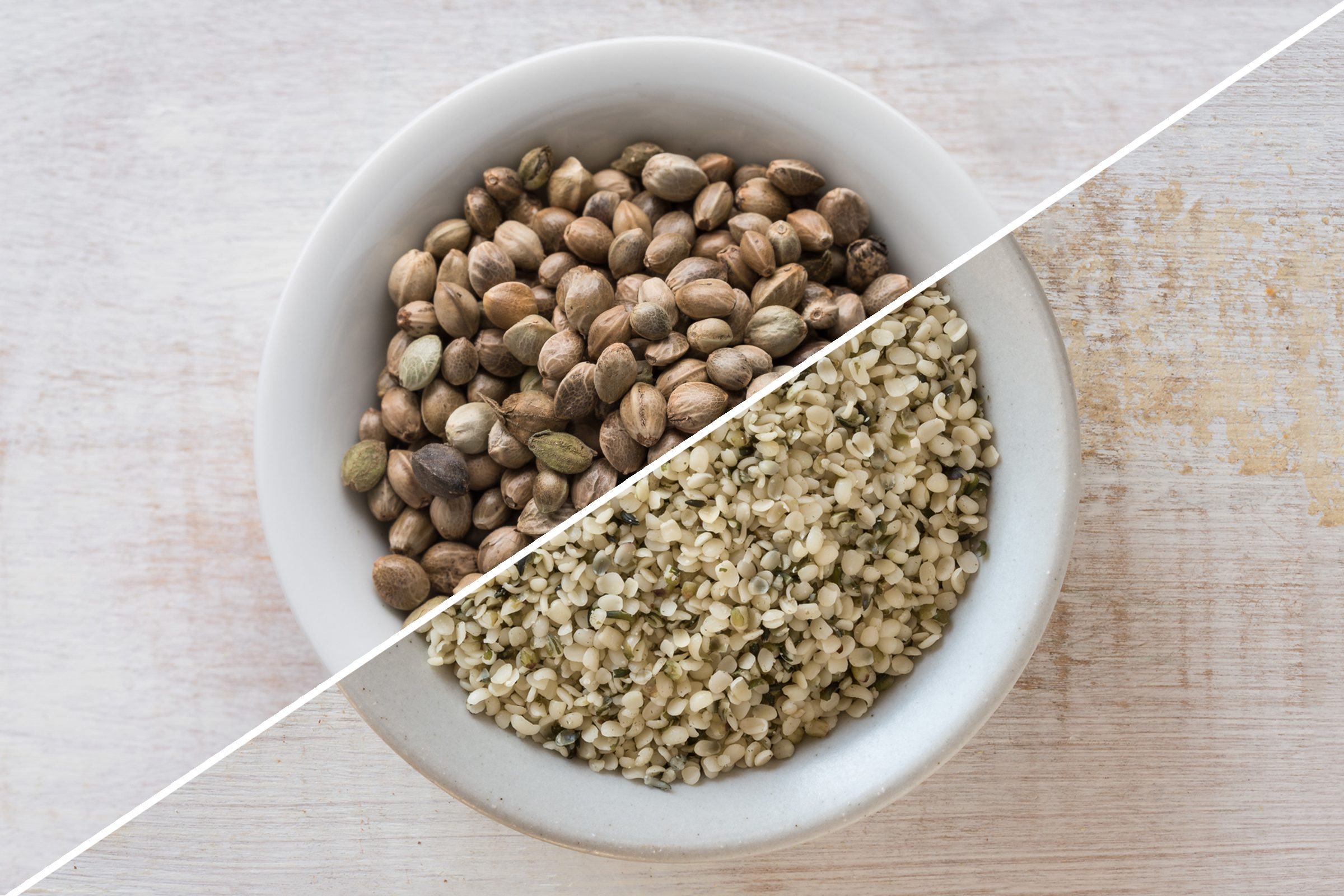 hemp hearts and hemp seeds