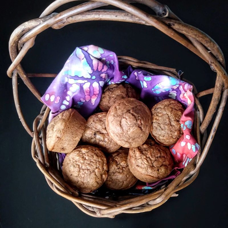 spiced carrot raisin muffins