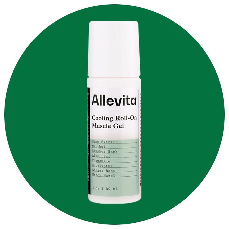 allevita cooling roll on muscle gel