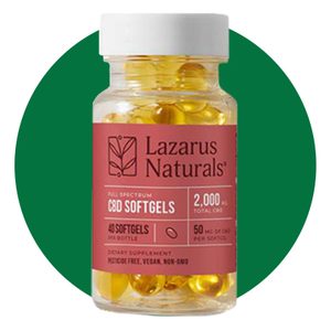 Lazarus Naturals 50mg CBD Softgels