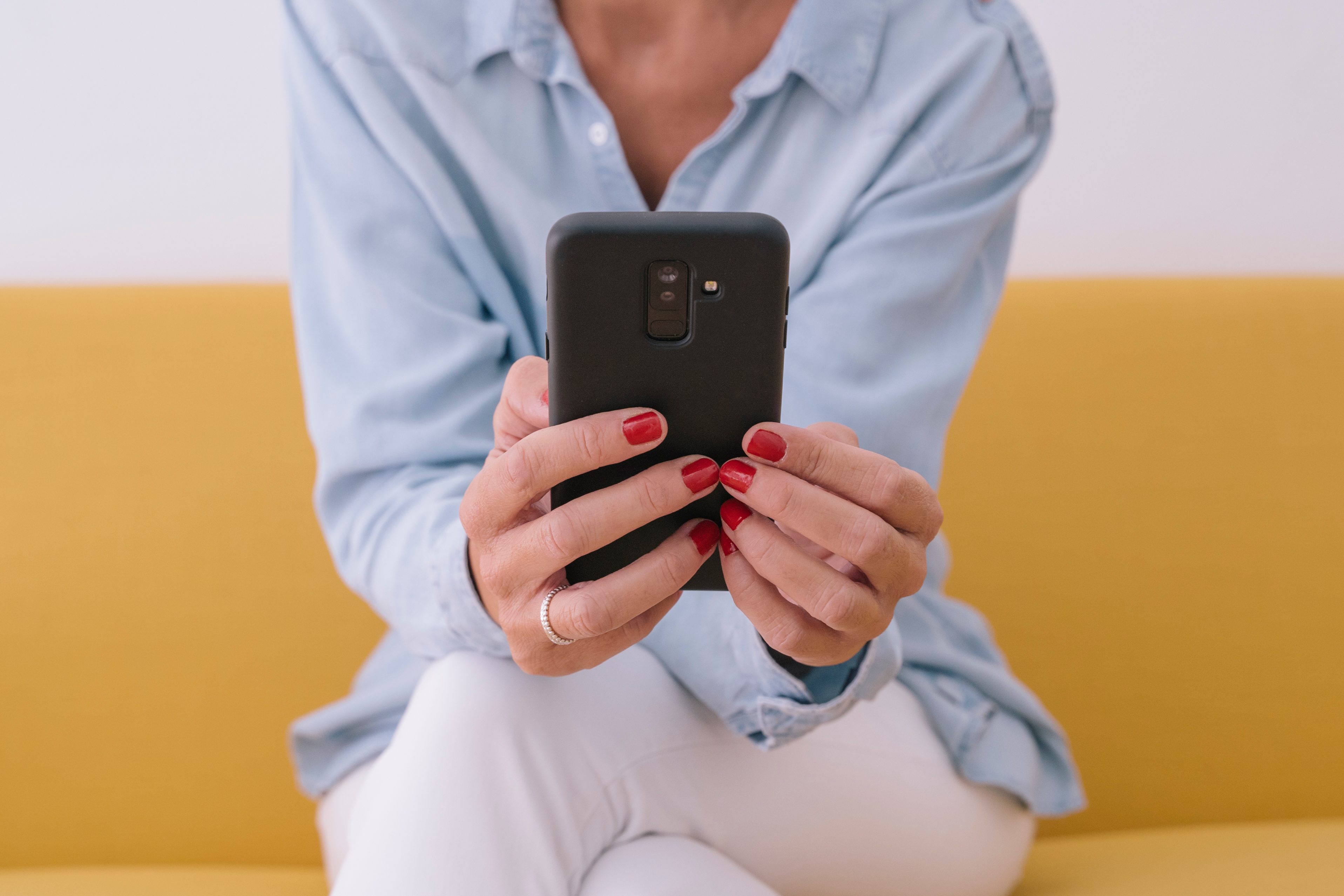 Woman Using Mobile Phone