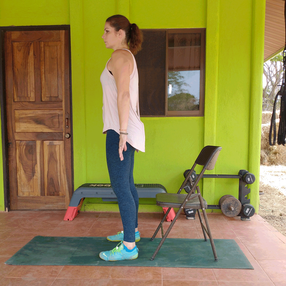 Chair Squat Exercise