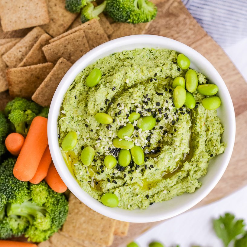 sesame edamame hummus